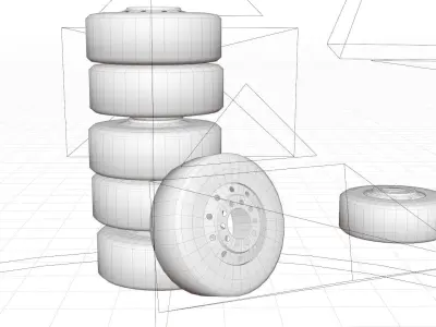 tire model Free low-poly 3D model