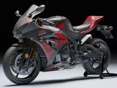 Suzuki GSX R 1000 R 2020 Low-poly 3D model