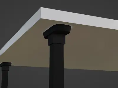 Minimalist Simple Table Free low-poly 3D model