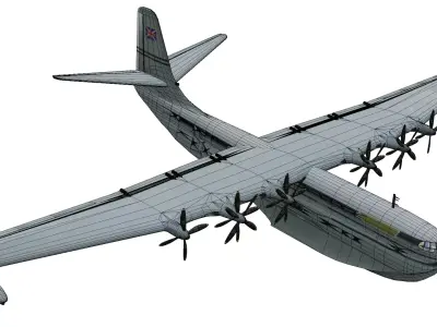 Saunders-Roe Princess Low-poly 3D model