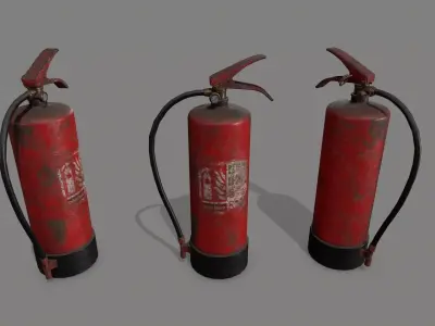 Fire Extinguisher Low-poly 3D model 36