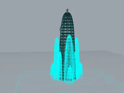 Hotel Attraction 3d Model by Antonio Gaudi 3D model