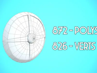 SHIELD 06 - GOLD CARTOON STYLIZED Low-poly 3D model