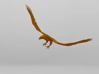 Golden Eagle Low-poly 3D model