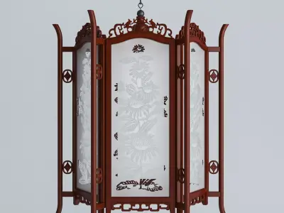 DAISY GLASS LANTERN 3D model