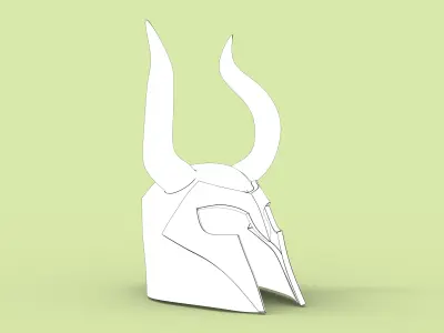Medieval viking helmet 3D model