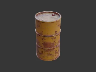 Barrel Low-poly 3D model get