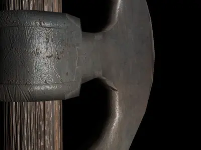 Battle Ready Axe Low-poly 3D model