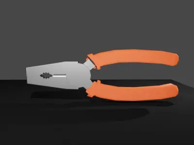 Pliers Tool Workshop - Ferramenta Alicate Low-poly 3D model