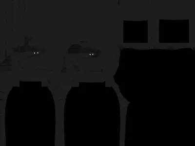 Express Train Low-poly 3D model