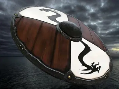 viking shield 5 Low-poly 3D model purchase