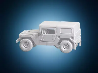 Humvee M1097A2 Military Tactical Vehicle 3D print model