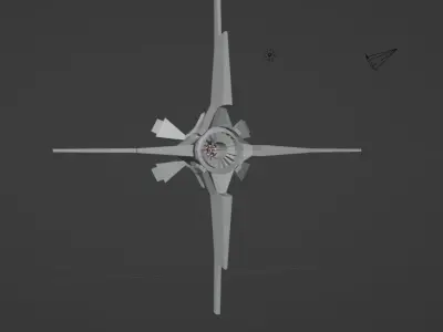 Sci-fi Spaceship 3D model purchase