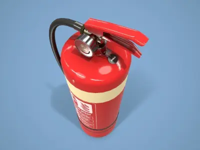 Fire Extinguisher Low-poly 3D model 54