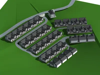Chinese Style Architecture 3D model 41