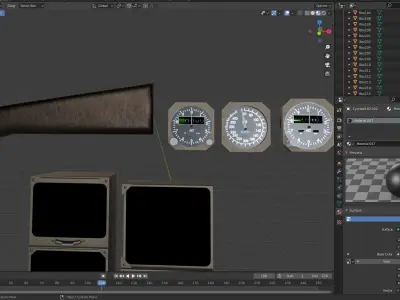 BOEING 767 parts 3D model