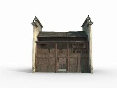 Ancient Asian Architecture and Houses 3D model