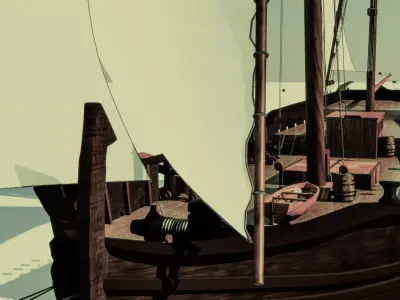 Pirate ship 3D model