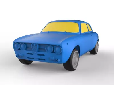 Alfa Romeo 1969 Classic Car 3D print model