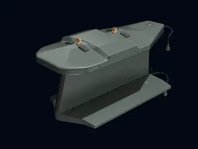 Missile Launcher for Akeron LP 3D model