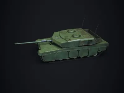 3D Altay Tank Free low-poly 3D model