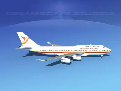 Boeing 747-400 Surinam Airways 3D model