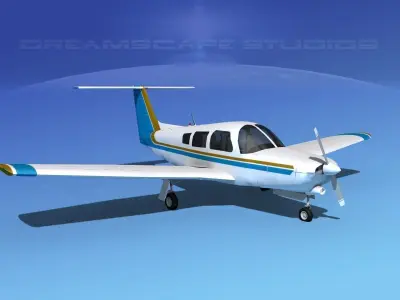 Piper Turbo Arrow III 3D model 7