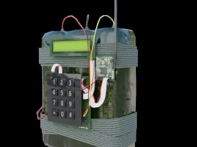 C4 Bomb Low-poly 3D model purchase