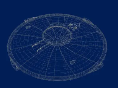 Plan 9 saucer Free 3D model