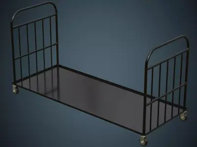Transport Trolley 1A Low-poly 3D model