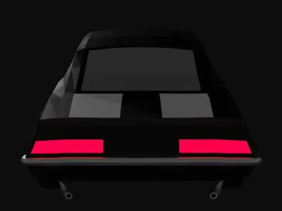 LOWPOLY CHEVROLET CAMARO SS 69 - RIGGED Low-poly 3D model