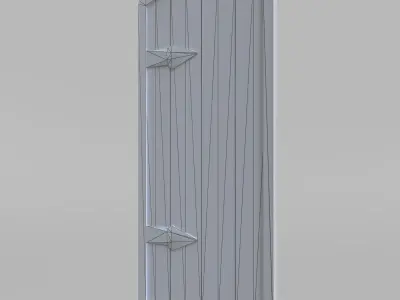ANTIQUE DOOR Low-poly 3D model