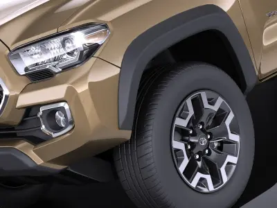 Toyota Tacoma TRD Off-Road 2018 VRAY 3D model