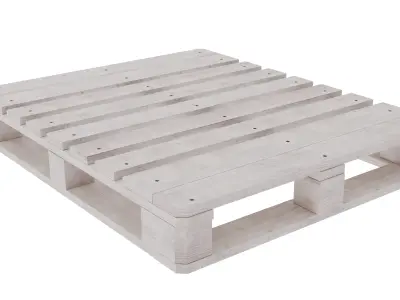 Wooden Pallet 1000mmX1200mm 3D model