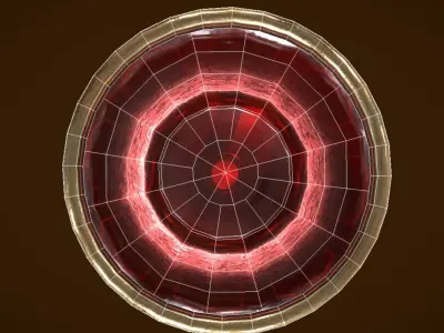 Old goblet Low-poly 3D model