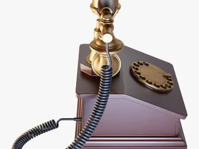 Old Telephone 3D model