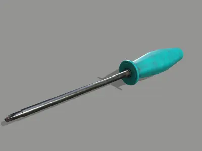 screwdriver Low-poly 3D model 33