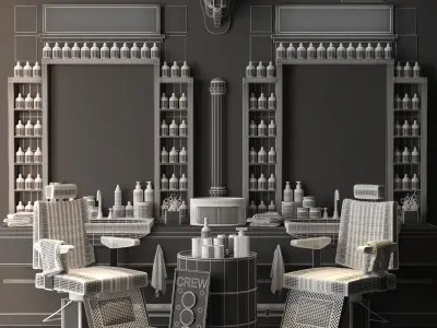 Baber Shop 3 3D model