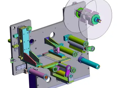 Automatic labeling machine 3D model buy