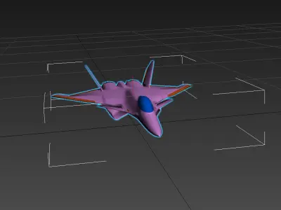 Fictional fighter 2 3D print model