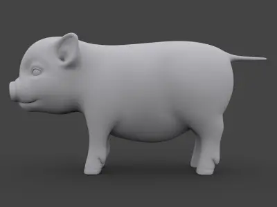PIGS-001 Pig 3D model