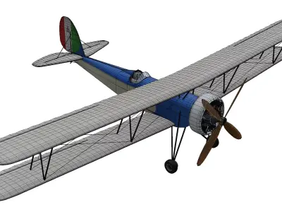 Caproni Ca 161 Bis Low-poly 3D model