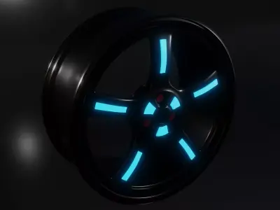 CAR RIM 3D model 5