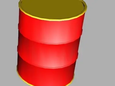 Oil drum small Free 3D model