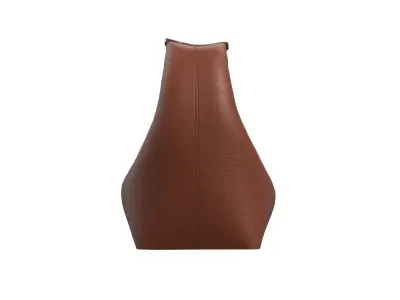 Red brown Leather Mini Hobo Bag 3D model