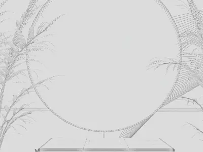 Soft Purple Aesthetic Mockup 3D Scene 3D model