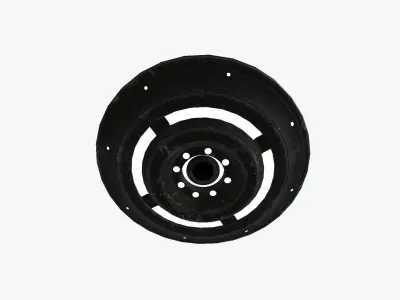 Alien Spaceship UFO B10 Black - Sci Fi Spacecraft Design Low-poly 3D model