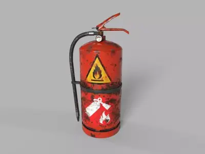 FIRE EXTINGUISHER 3D Low-poly 3D model