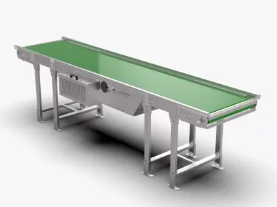 Logistics Conveyor Belt 3D model