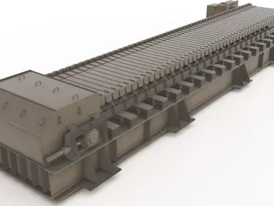 apron feeder 3D Model 3D model